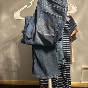 New York & Company Women's Blue Bootcut Jeans